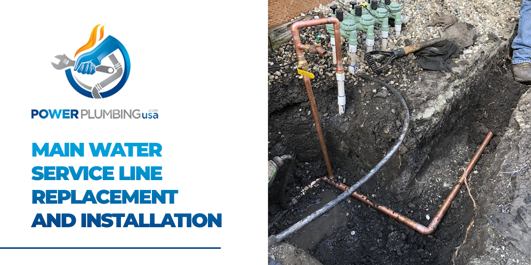 main water service line replacement and installation